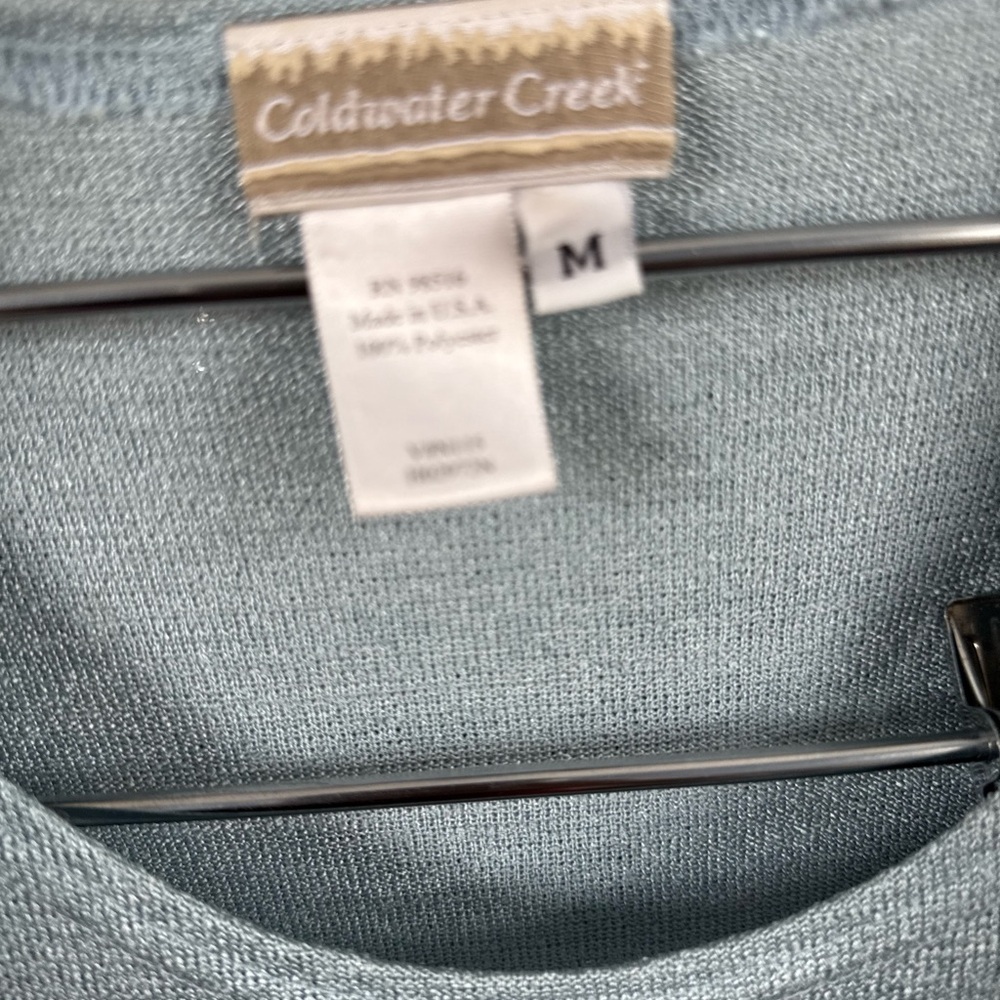Coldwater Creek Men's Crewneck Sweater in Soft Seafoam